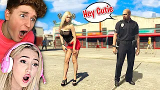 I Caught My GIRLFRIEND Flirting With COPS In GTA 5 Roleplay..