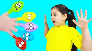 Yağmur Playing Balon Color Finger Nursery Rhymes | Learn Colors With Balloons