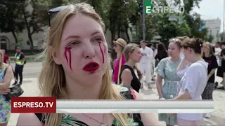 У Києві відбулася акція родин захисників Азовсталі