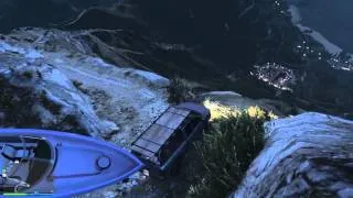 GTA 5 TOWING BOAT TRAILER OFF-ROAD 3