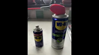 How to remove sticky tape  with WD40