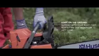 Chainsaw Outdoor Series: How to start a chainsaw for the first time