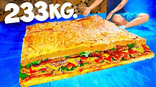 I cooked a giant Sandwich weighing 233 kg by VANZAI COOKING