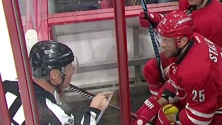 Stalberg gets an earful from ref for arguing penalty