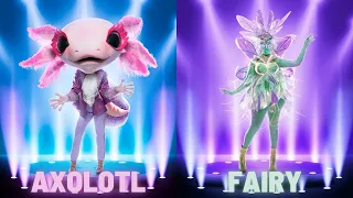 Axolotl and Fairy Reveal!! (Country Night) | THE MASKED SINGER SEASON 9