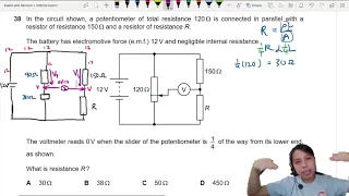 MJ21 P13 Q38 Potentiometer Resistance | May/June 2021 | Cambridge A Level 9702 Physics