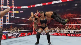 Ivy Nile vs Rhea Ripley - WWE 2K24 Spectator Mode