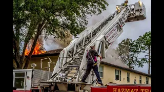 Jacksonville Fire Rescue Department responds to apartment fire tuns into 2nd alarm