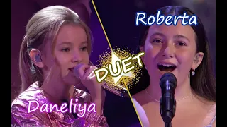 Daneliya vitrual duet with Roberta - What About Us