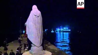 Candlelit procession to mark the 2nd anniversary of the Costa Concordia shipwreck