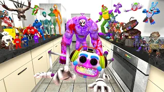 🧁 BIG KITCHEN ALL SLENDYTUBBIES FAMILY FNAF SECURITY BREACH RUIN ANIMATRONICS SPARTAN KICKING Gmod