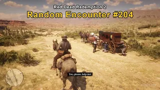 Del Lobo Gang stagecoach robbery - Random Encounter #204 - Red Dead Redemption 2