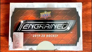 19/20 Upper Deck Engrained Hockey Hobby Box Break - 4 Hits