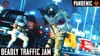 Deadly Traffic Jam | PANDEMIC | Part 7 | Zombie Movie Machinima | GTA 5