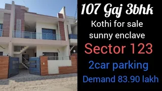 108 Gaj 3bhk kothi for sale sunny enclave sector 123 #viral #video #viralvideo #videos