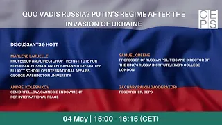 Quo Vadis Russia? Putin’s Regime After the Invasion of Ukraine