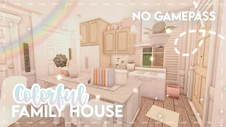 Minami Oroi Bloxburg Speedbuild and Tour - No Gamepass One-Story Colorful Family House - July 2 2021