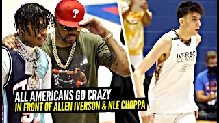 JD Davison & High School All Americans Went CRAZY In Front of Allen Iverson & NLE Choppa!!