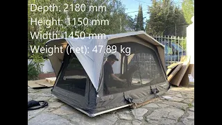 Unboxing and set up of the Dometic TRT 140 Air Roof Top Tent