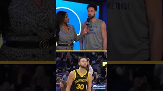 Klay Thompson is always so funny without even trying 😂 | NBC Sports Bay Area