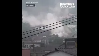 The Moment Brazil's Deadly Mudslides Struck Petropolis