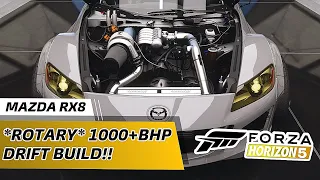 Forza Horizon 5 Rotary Mazda RX8 1000BHP+ Drift Build *INSANE* - Best sounding car on FH5?