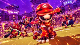 MARIO, BOWSER, WARIO, LUIGI - WINNER? or LOSER? Mario Strikers Battle League CUP BATTLES