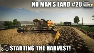 Harvesting Wheat & Baling Straw - No Man's Land #20 Farming Simulator 19 Timelapse