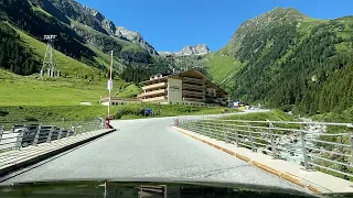 Driving Stubaital Valley to Stubai Glacier (Tyrol - Austria) [2] [4K UHD]