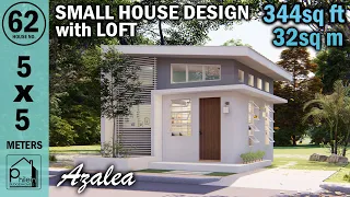 5 x 5 meters SMALL HOUSE DESIGN with LOFT | House Design Inspiration