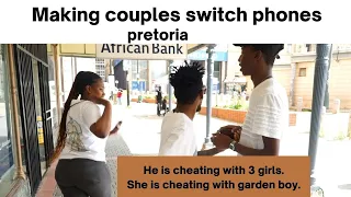 NiyaThembana Na? Ep 68 Making couples switch phones| Pretoria |Pitori Church Square