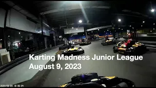 Karting Madness Junior League, August 9, 2023 Race 5 Winter League (Reverse)