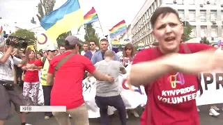 KyivPride-2019 вперше з колоною ЛГБТ-військових: не минулося без сутичок