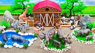 DIY Miniature Zoo Wild Animals Diorama - Safari Animals - Small World Safari Diorama