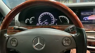 Mercedes S Class W221 reset flat tyre indicator. TPMS light solved