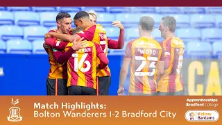 MATCH HIGHLIGHTS: Bolton Wanderers 1-2 Bradford City