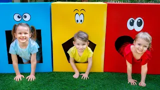 Five Kids Color challenge to save dad | Baby Alex + more Children's videos