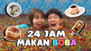 24 JAM TINGGAL DI KOLAM BOBA!! CUMA MAKAN BOBA?!