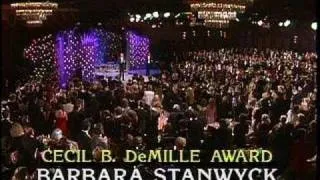 Barbara Stanwyck Receives the Cecil B. DeMille Award - Golden Globes 1986