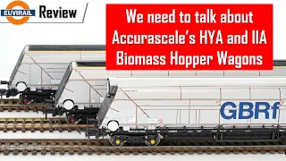 Review:  Accurascale HYA and IIA Biomass Bogie Hopper Wagons in GBRf, Fastline & Touax liveries