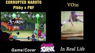 Corrupted NARUTO GLITCH vs BF, Pibby & Sasuke In Real Life