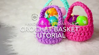 Crochet Mini Basket Pattern & Tutorial