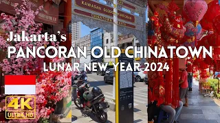 Jakarta's Chinatown Celebrates Chinese New Year - Walking Tour 4K 60FPS