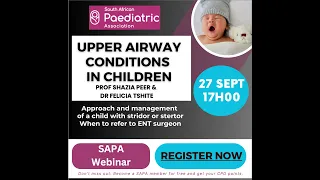 Upper airway conditions in children:  Approach and management