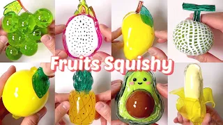 DIY Fruits 🍇🍍🍈🥭🍎🍌🥑🍋 Squishy with Nano Tape Series! 🟡Part2🟡