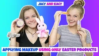 Applying A Full Face of Makeup Using Only Easter Products Challenge ~ Jacy and Kacy