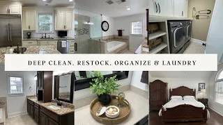 *NEW* 2024 DEEP CLEAN WITH ME | RESTOCK, ORGANIZE & LAUNDRY MOTIVATION | CLEANING TIPS & ROUTINES