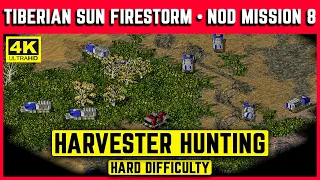 C&C TIBERIAN SUN FIRESTORM - NOD MISSION 8 - HARVESTER HUNTING - HARD - 4K