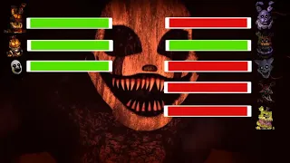 [SFM FNaF] Twisted Vs FNAF 4 Animatronics With Healthbars!