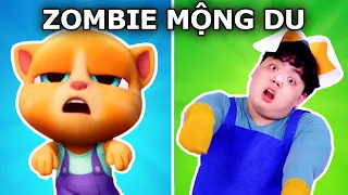 Talking Tom Đối Đầu Zombie Mộng Du | Tổng Hợp Bắt Chước Mèo Tom Và Angela | Woa Parody Vietnam